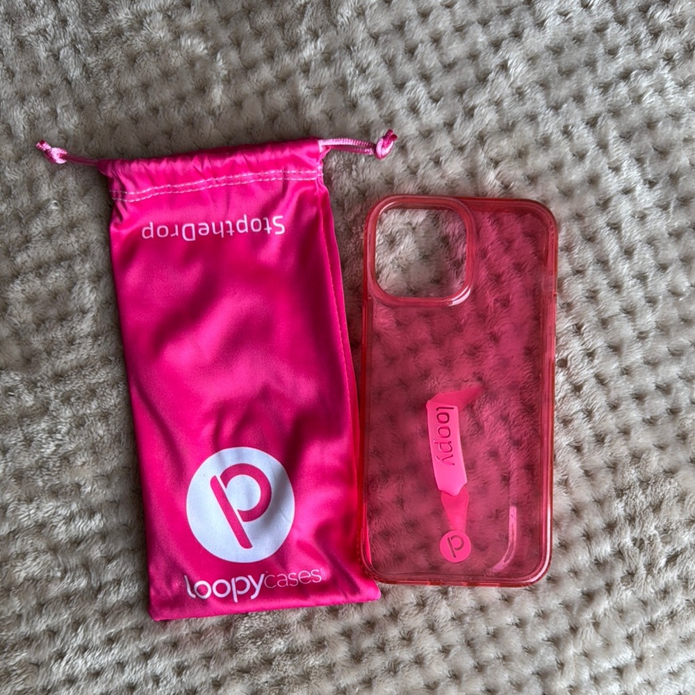 Loopy Neon Pink iPhone 12/13 Pro Max Case